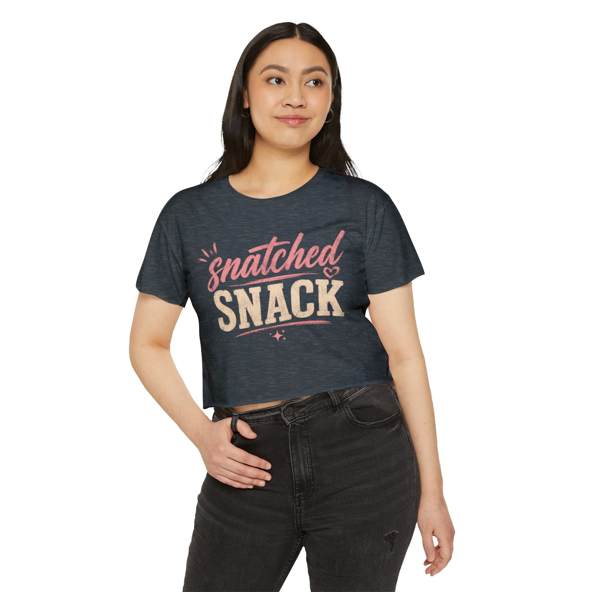 Snatched Snack Crop Top — Women's Festival Graphic Tee