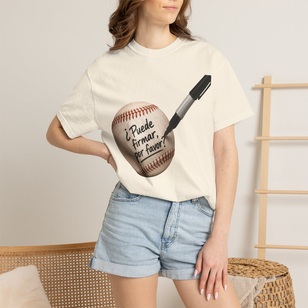 Baseball Autograph T-Shirt — "¿Puede Firmar, por favor?"