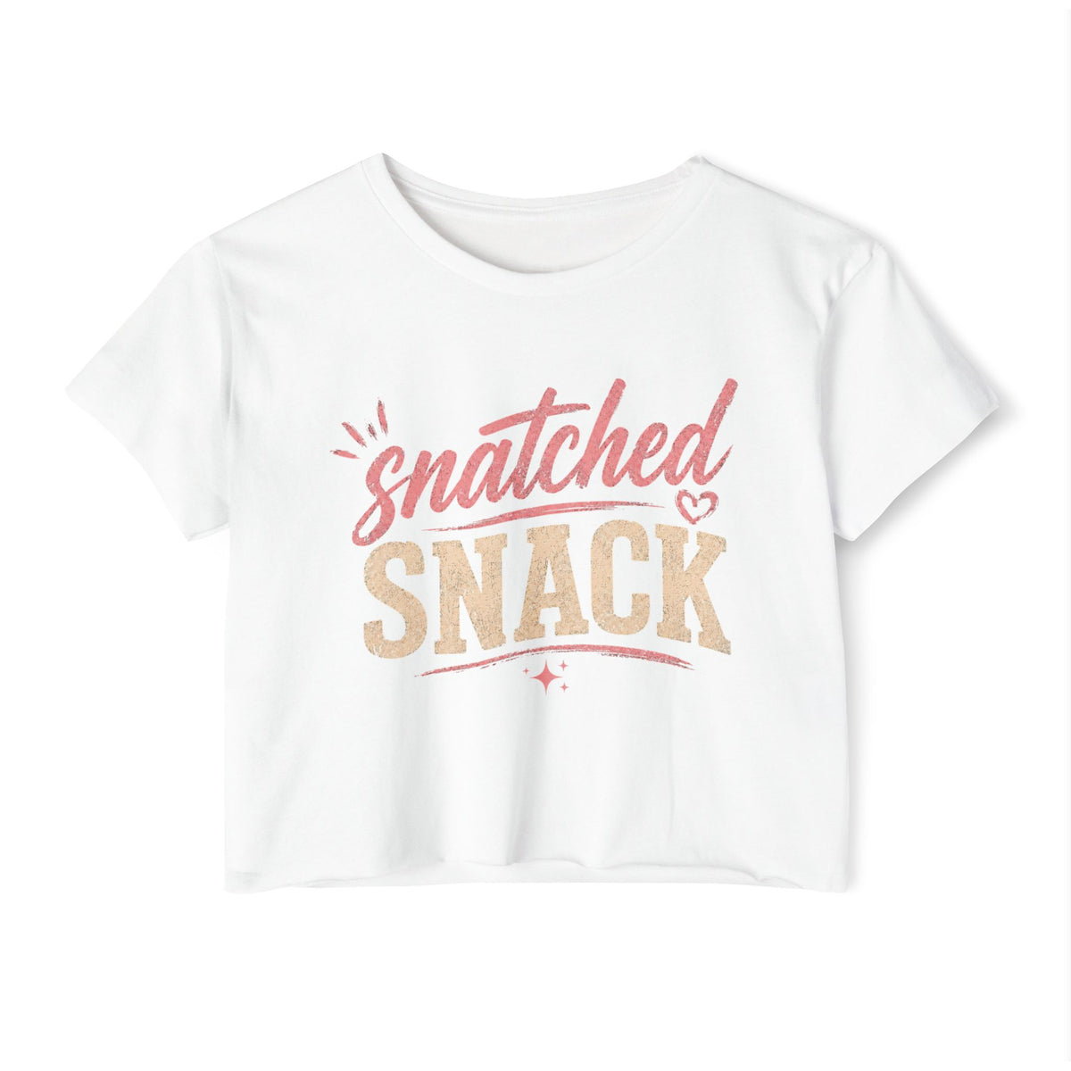 Snatched Snack Crop Top — Women's Festival Graphic Tee