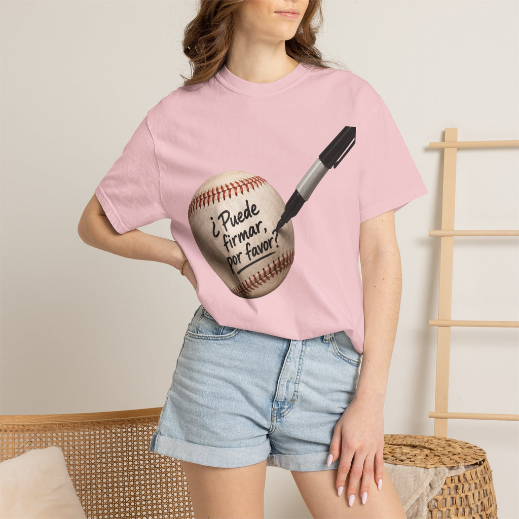 Baseball Autograph T-Shirt — "¿Puede Firmar, por favor?"
