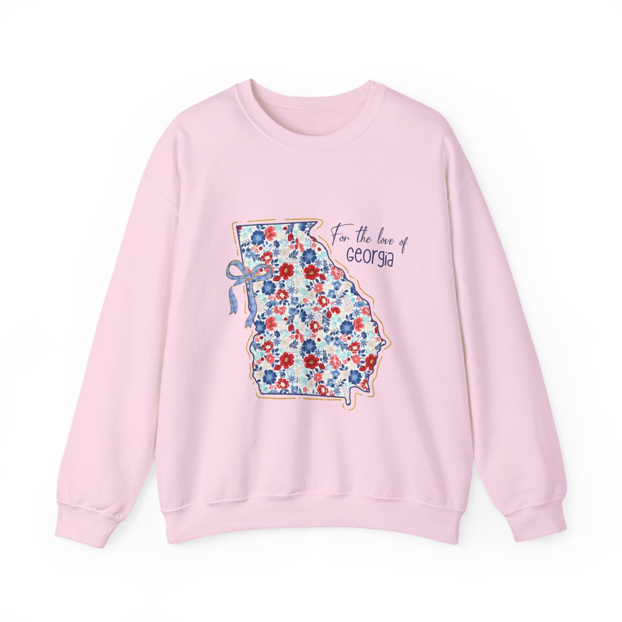 Georgia Floral Crewneck Sweatshirt — "For the Love of Georgia"