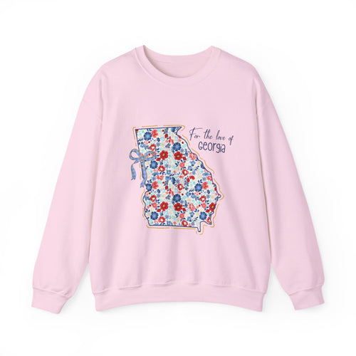 Georgia Floral Crewneck Sweatshirt — "For the Love of Georgia"
