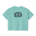 Everyday I'm Musclin' Women's Boxy Tee — Motivational Gym Crop Top (Back: "This is Your Sign — You Got This, Keep Going")