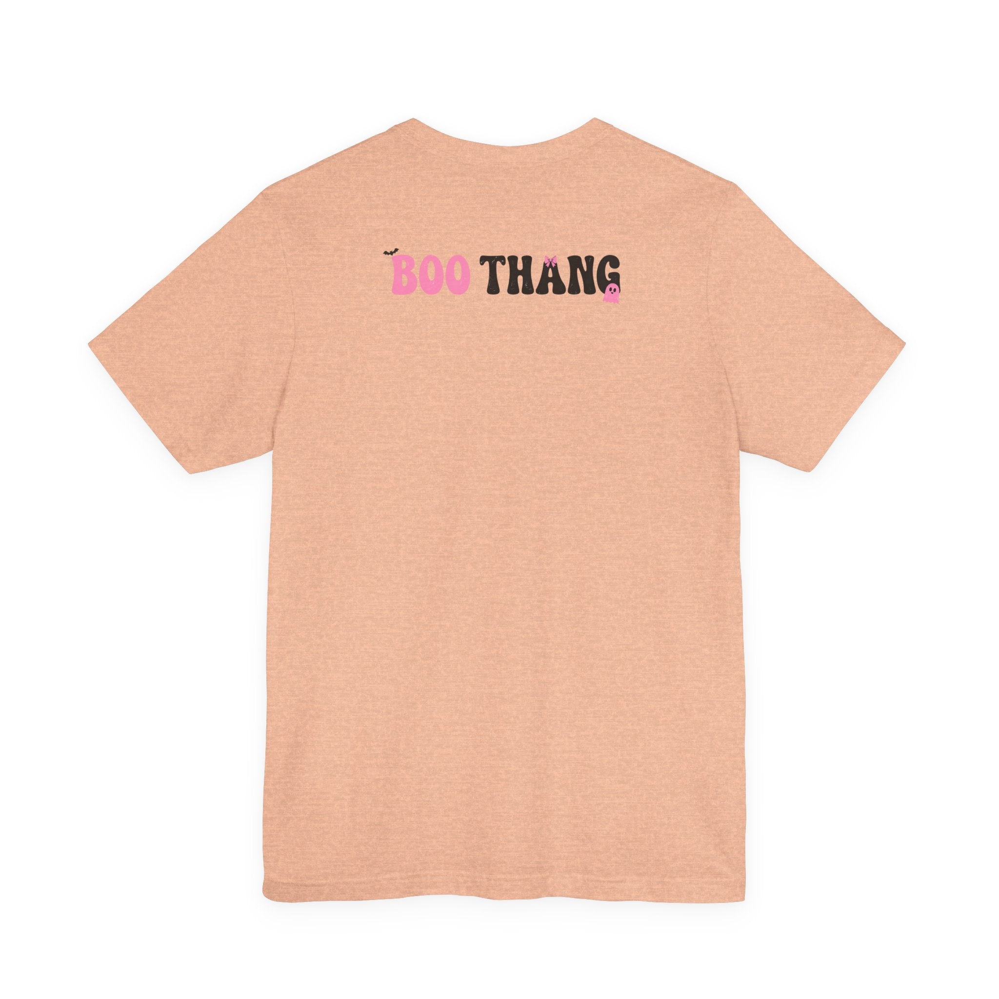 Boo Thang Halloween Tee — Cute Pink Ghost Girls Graphic T-Shirt
