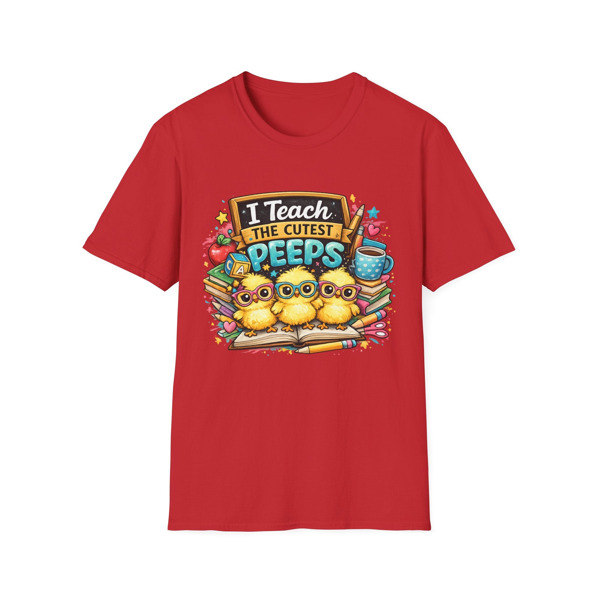 I Teach The Cutest Peeps Teacher T-Shirt — Cute Classroom Gift for Preschool & Elementary Teachers