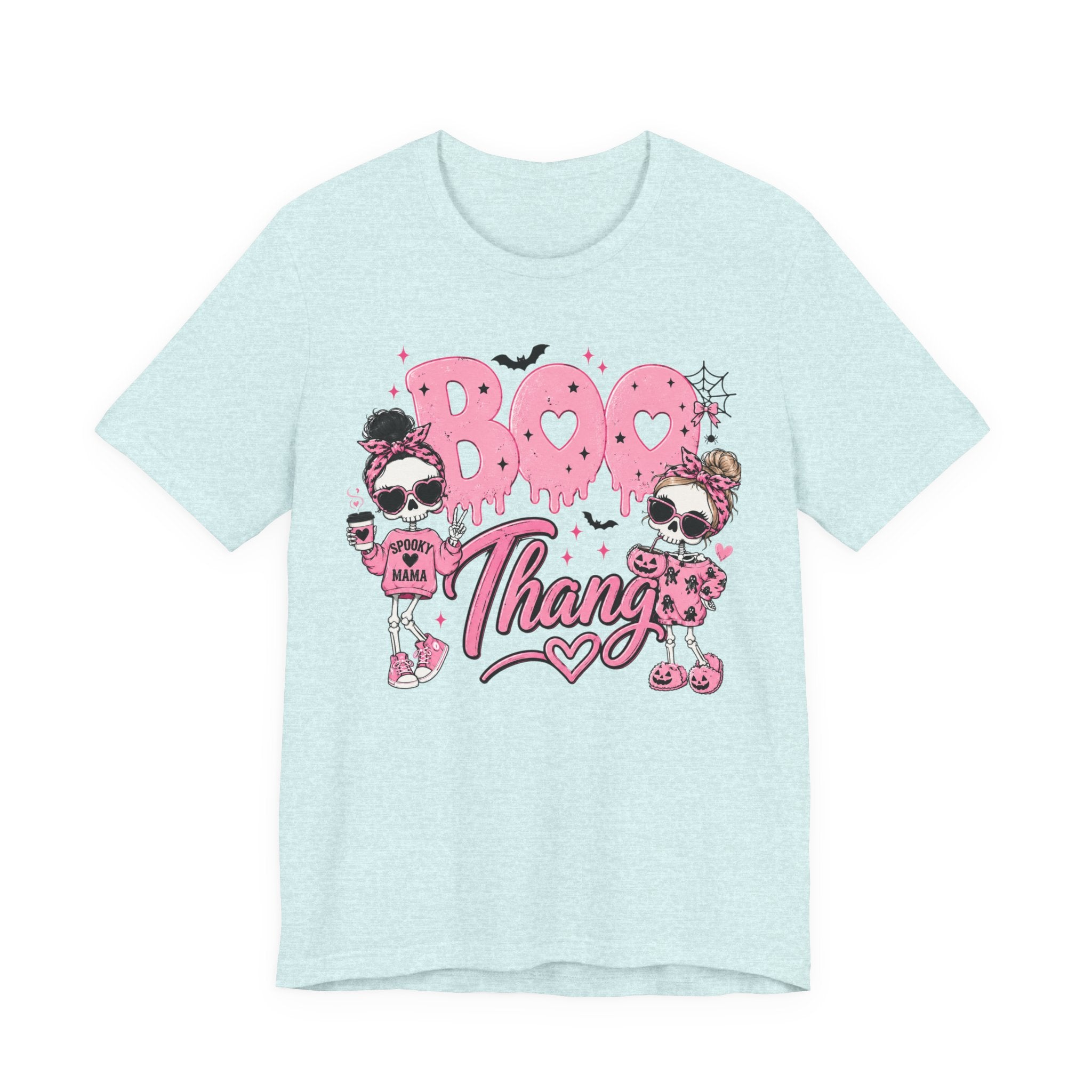 Boo Thang Halloween Tee — Cute Pink Ghost Girls Graphic T-Shirt