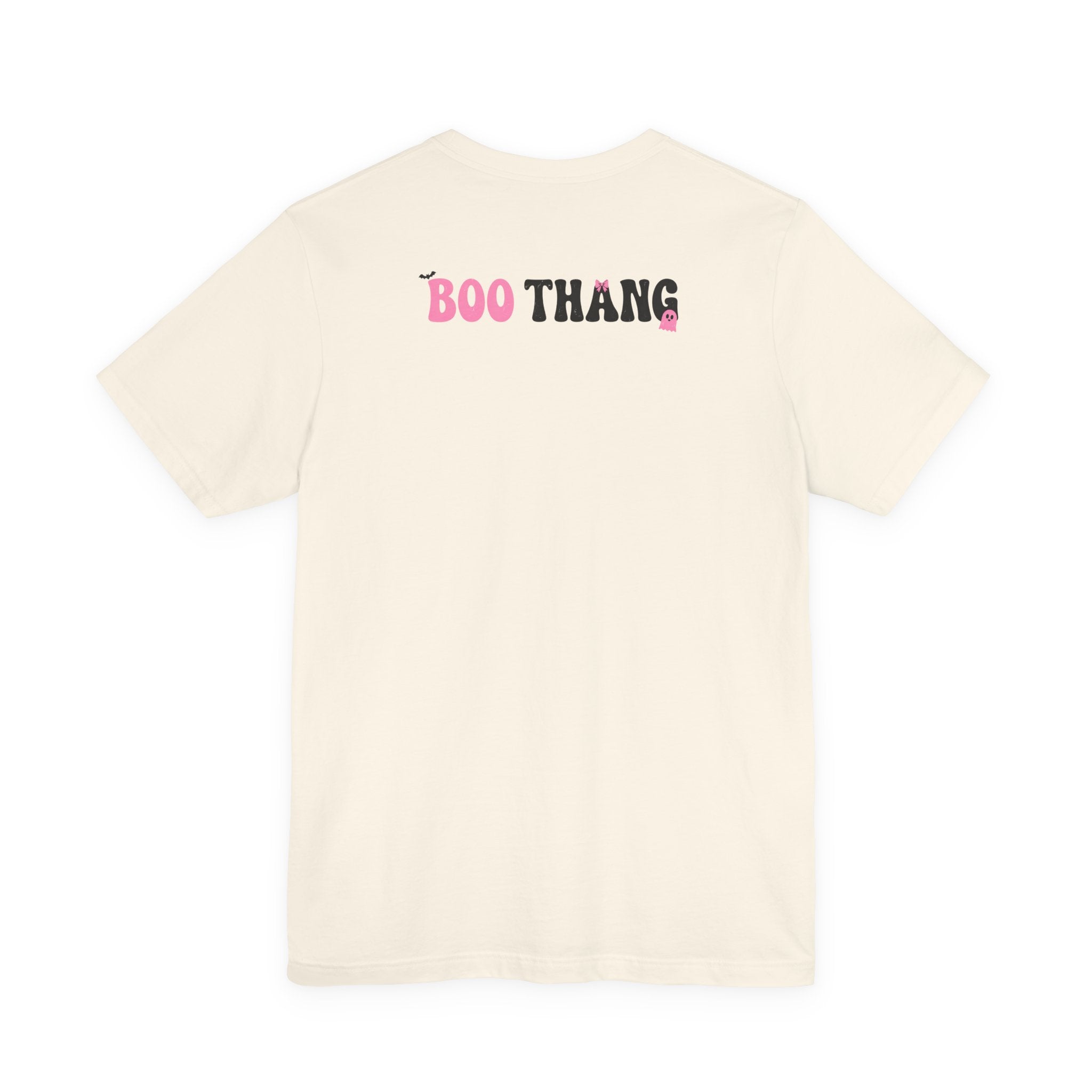 Boo Thang Halloween Tee — Cute Pink Ghost Girls Graphic T-Shirt