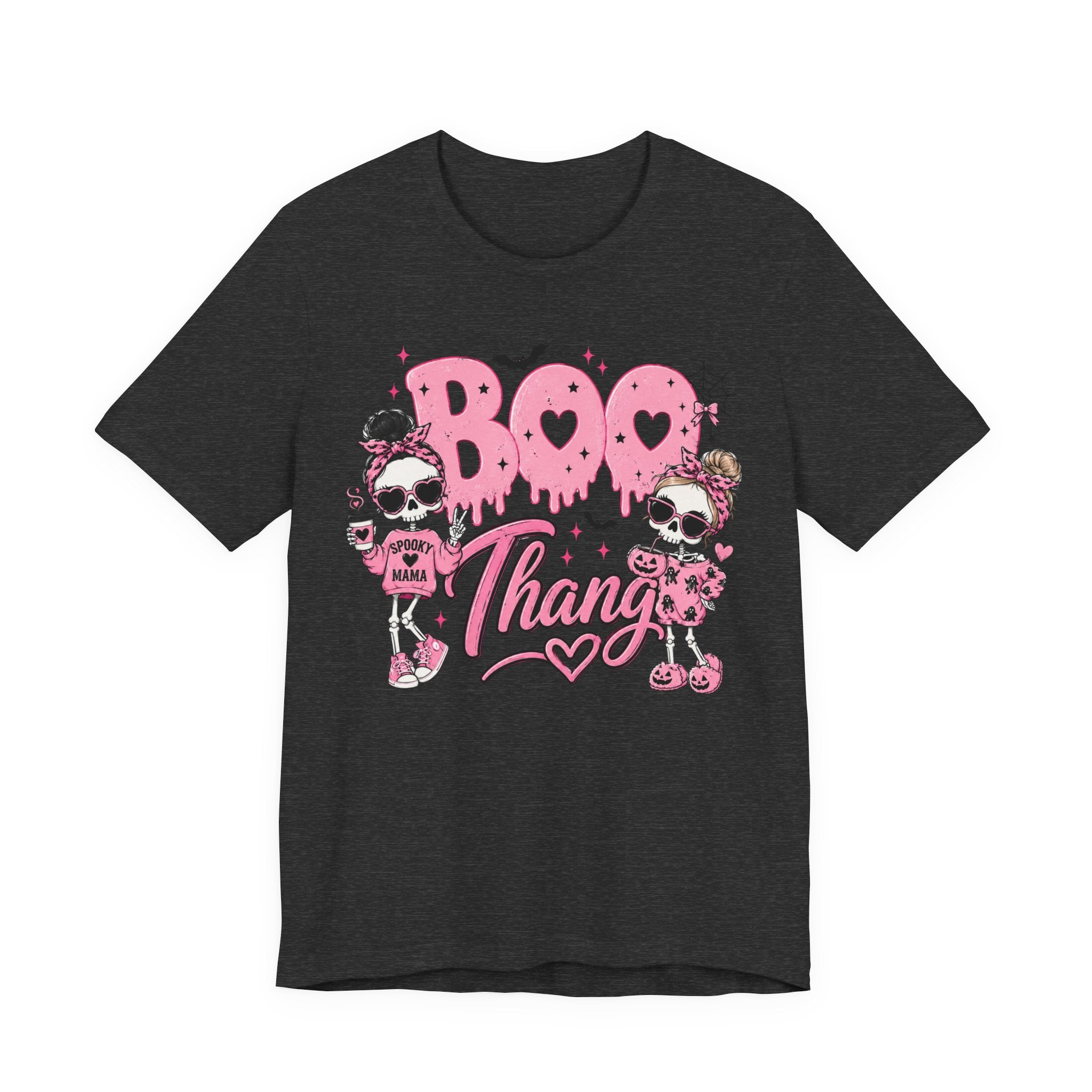 Boo Thang Halloween Tee — Cute Pink Ghost Girls Graphic T-Shirt