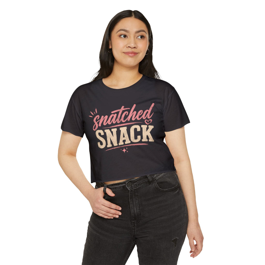Snatched Snack Crop Top — Women's Festival Graphic Tee