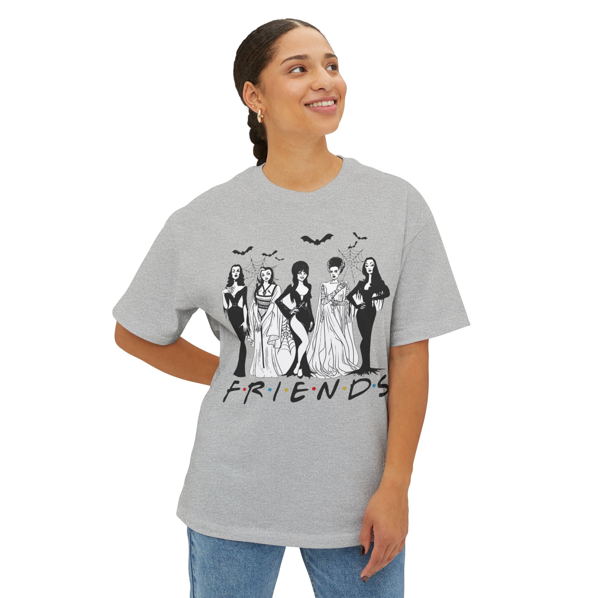 Witchy Friends Graphic Tee — Vintage Halloween Girl Squad T-Shirt
