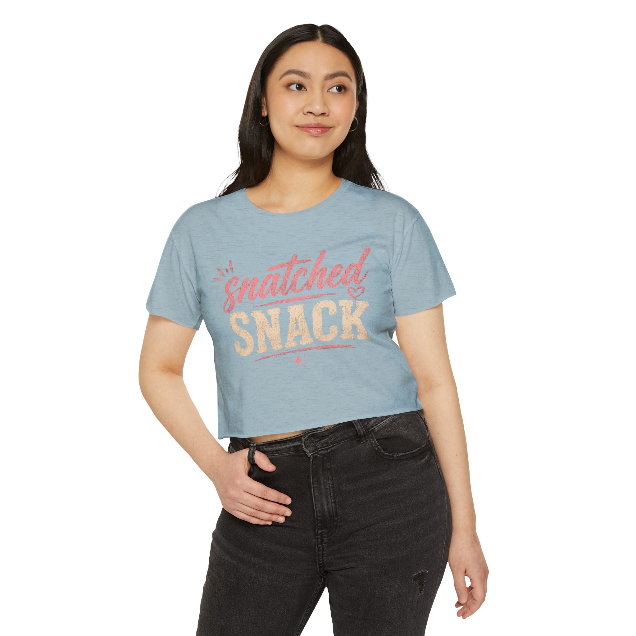 Snatched Snack Crop Top — Women's Festival Graphic Tee