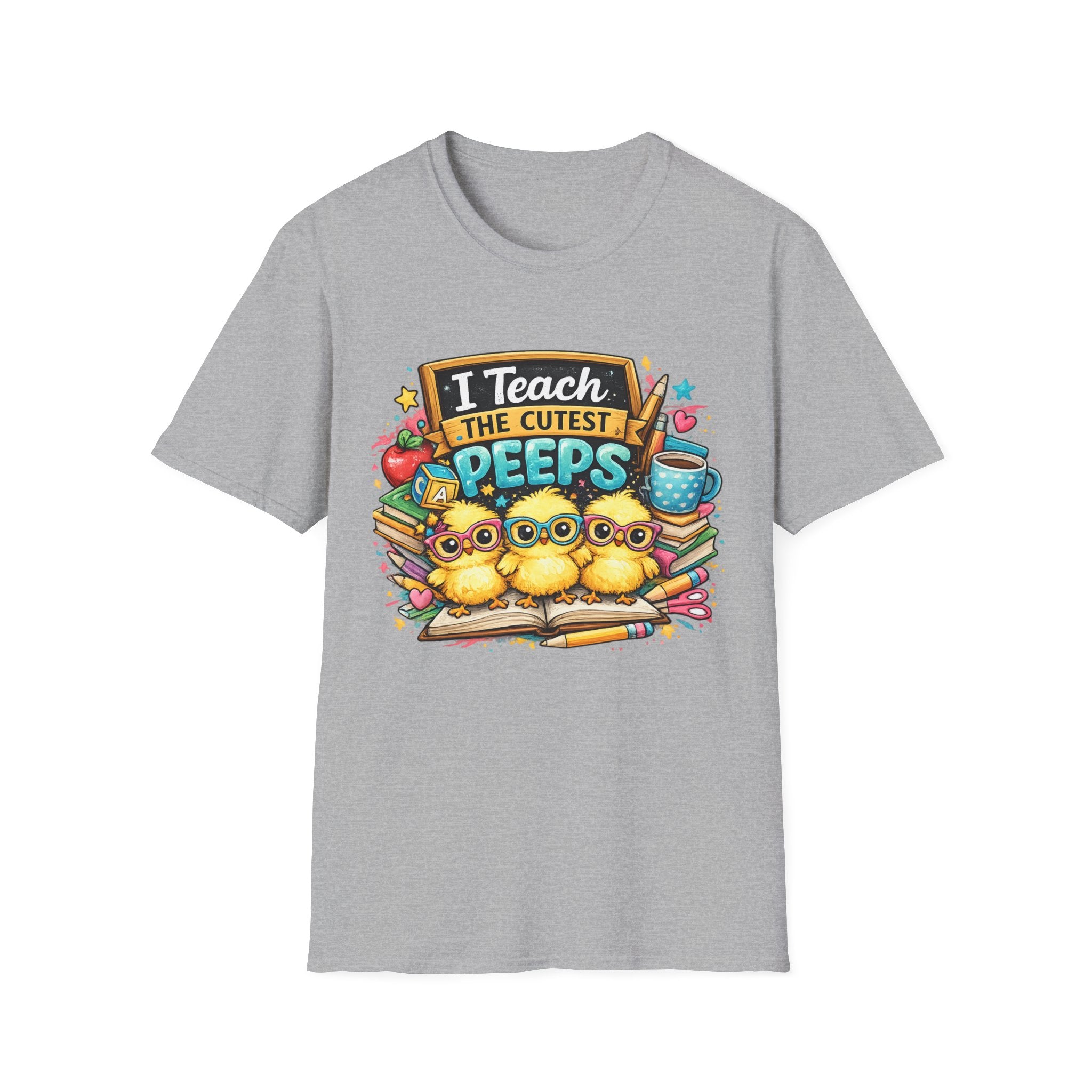 I Teach The Cutest Peeps Teacher T-Shirt — Cute Classroom Gift for Preschool & Elementary Teachers