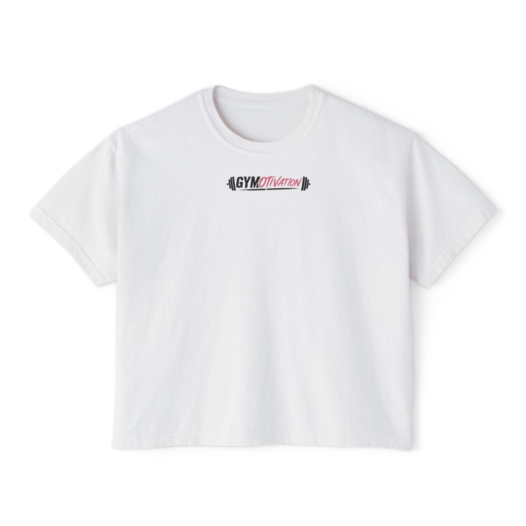 Everyday I'm Musclin' Women's Boxy Tee — Motivational Gym Crop Top (Back: "This is Your Sign — You Got This, Keep Going")