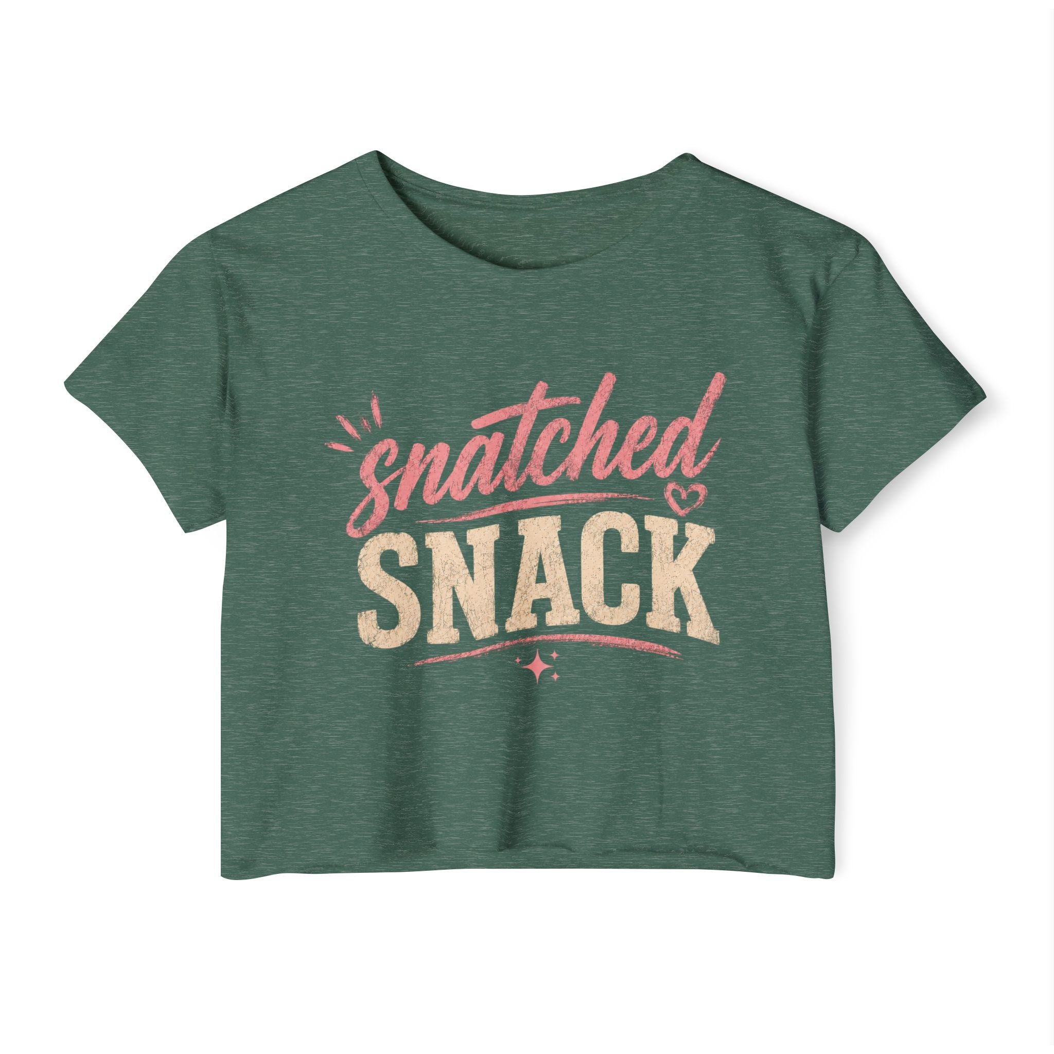 Snatched Snack Crop Top — Women's Festival Graphic Tee