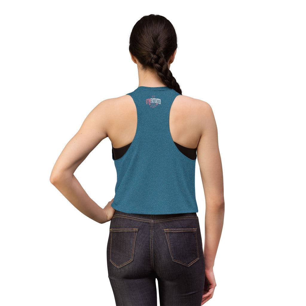 Women's Crop Top — "Someone's Gym Crush" Pink Fitness Muscle Tank