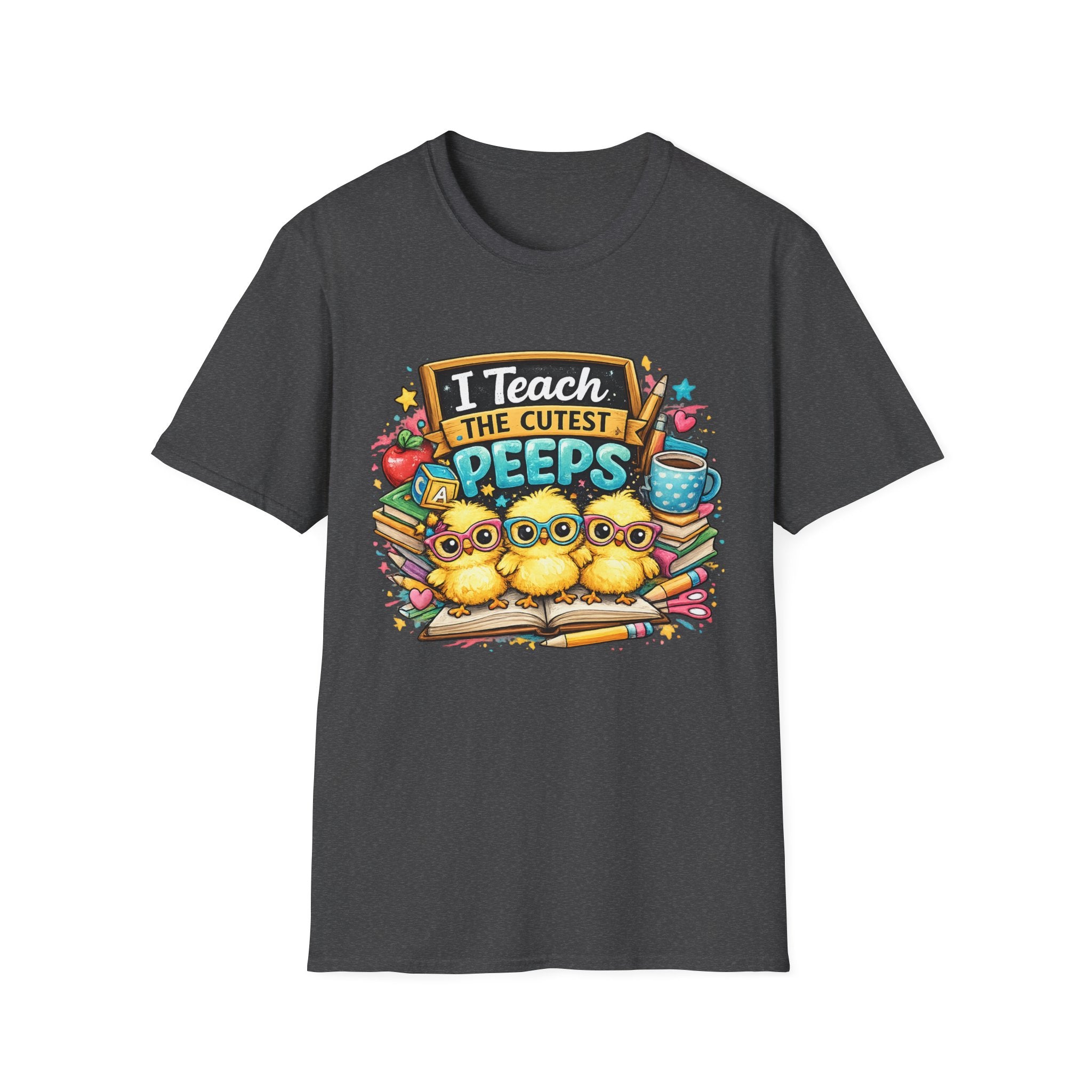 I Teach The Cutest Peeps Teacher T-Shirt — Cute Classroom Gift for Preschool & Elementary Teachers