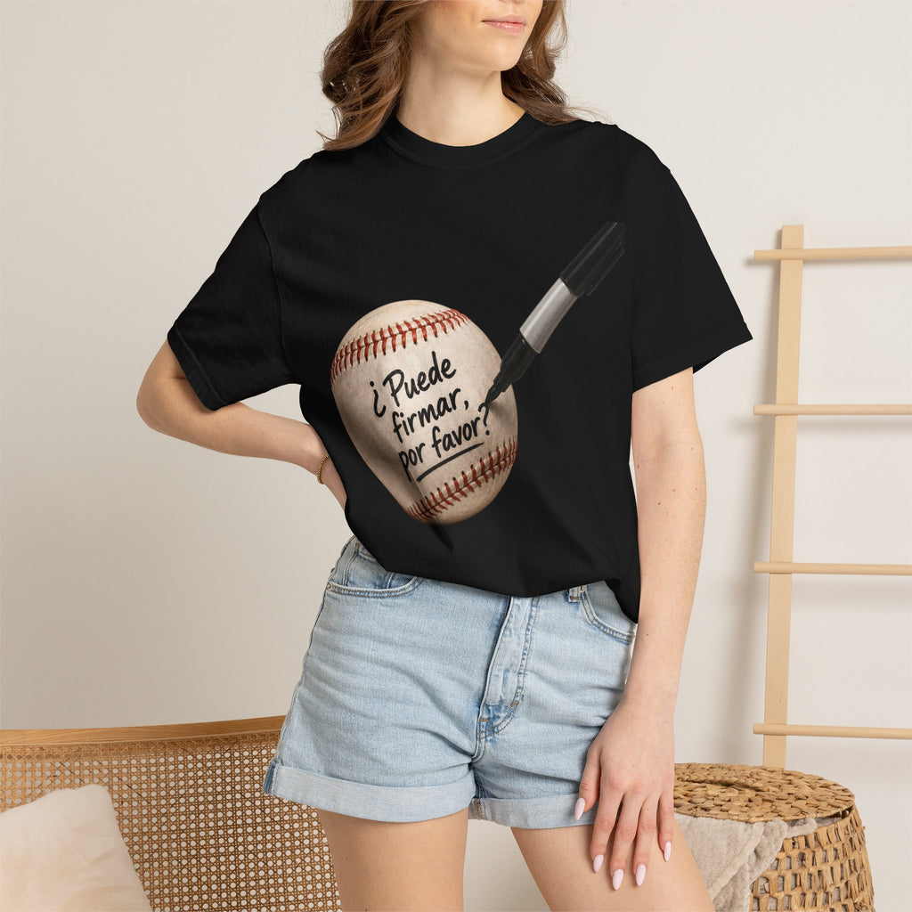 Baseball Autograph T-Shirt — "¿Puede Firmar, por favor?"