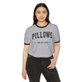 Pillows For My Cats Ringer T-Shirt — Vintage Cat Lover Tee