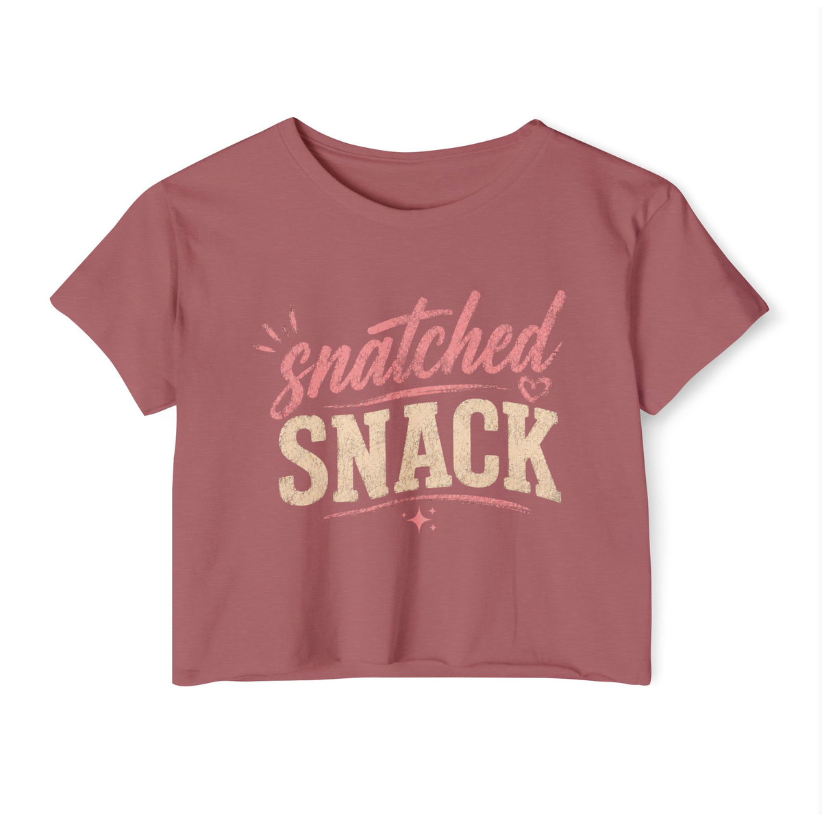 Snatched Snack Crop Top — Women's Festival Graphic Tee