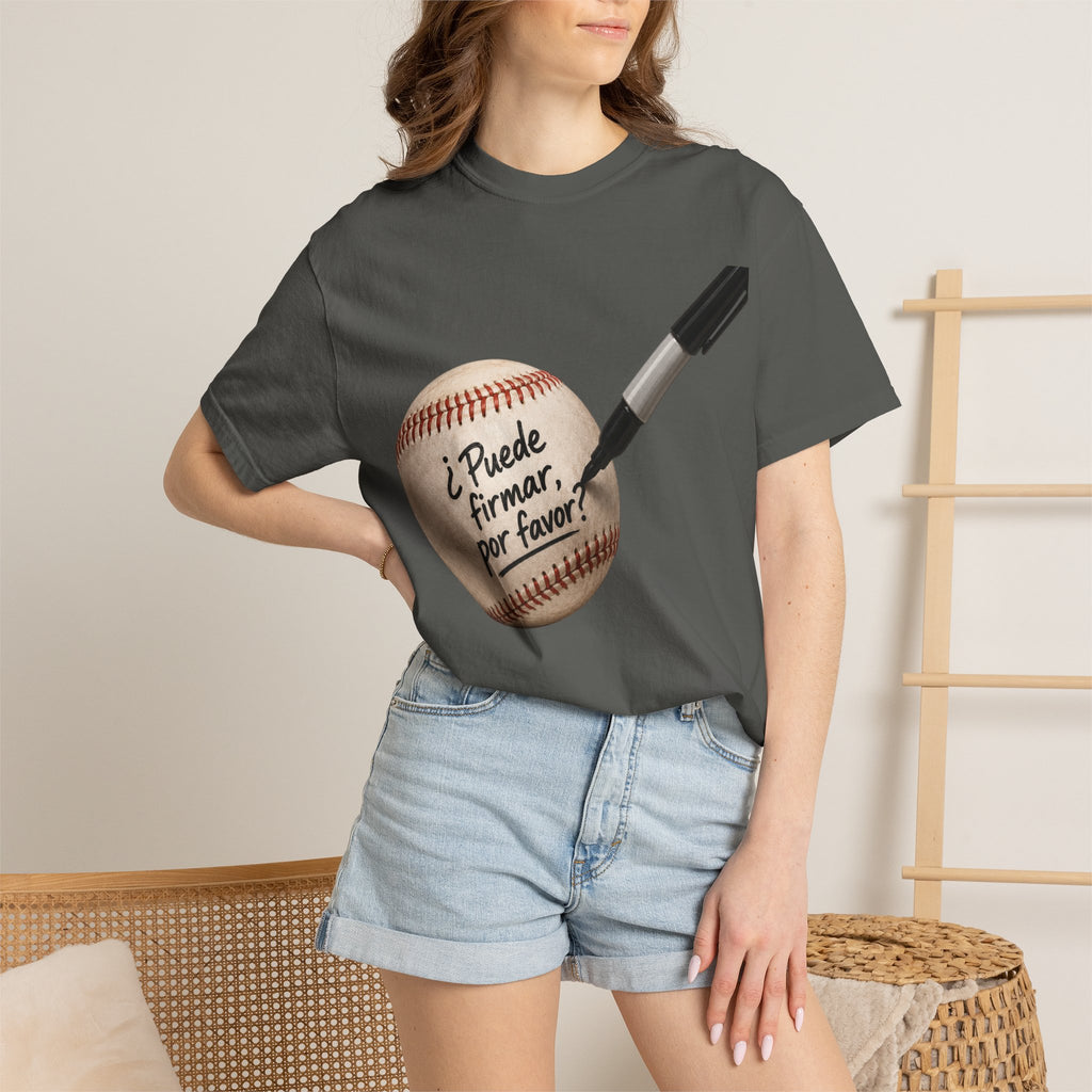 Baseball Autograph T-Shirt — "¿Puede Firmar, por favor?"