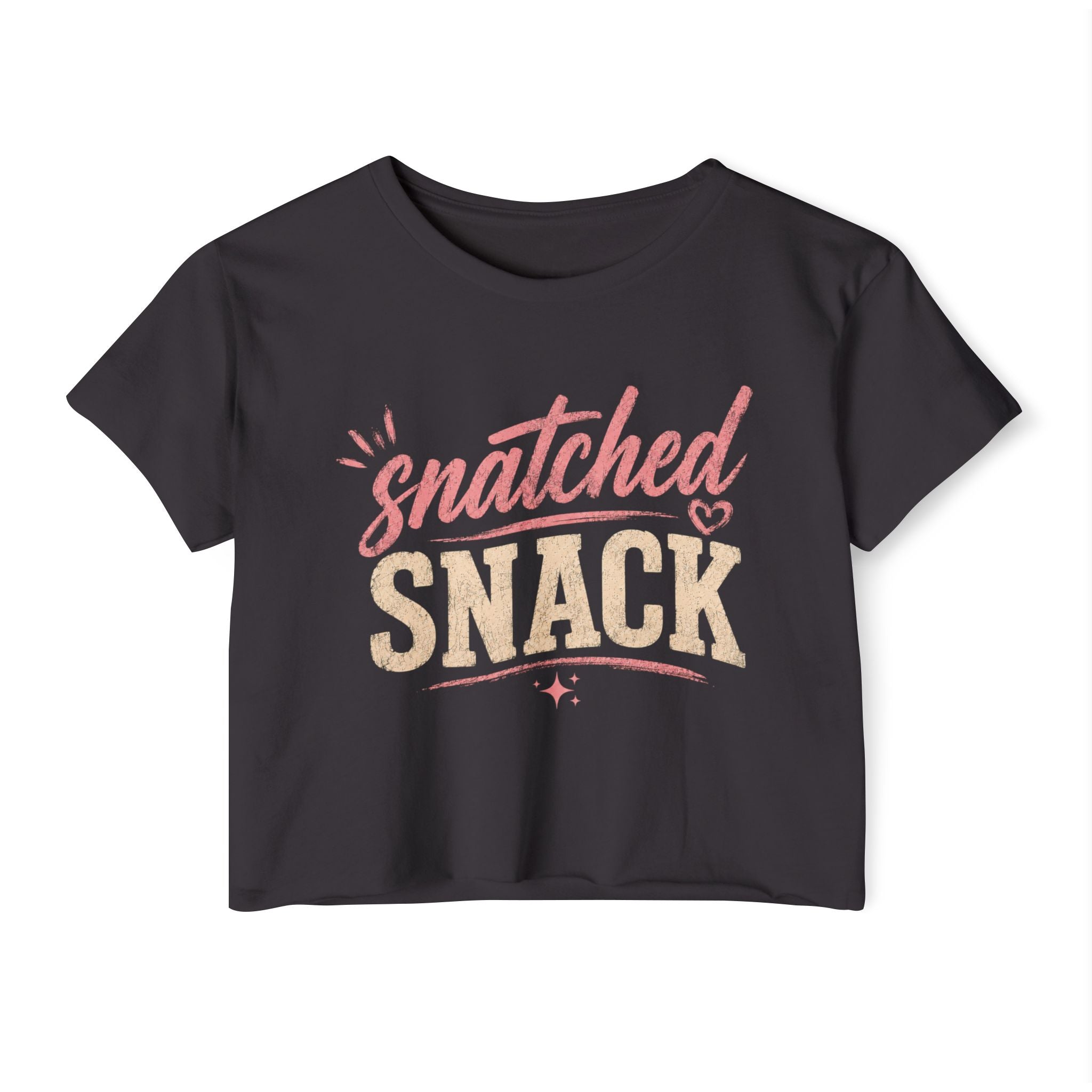 Snatched Snack Crop Top — Women's Festival Graphic Tee
