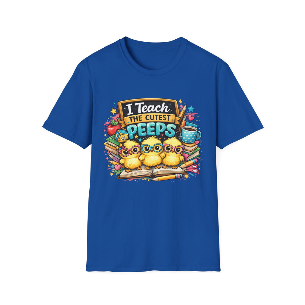 I Teach The Cutest Peeps Teacher T-Shirt — Cute Classroom Gift for Preschool & Elementary Teachers