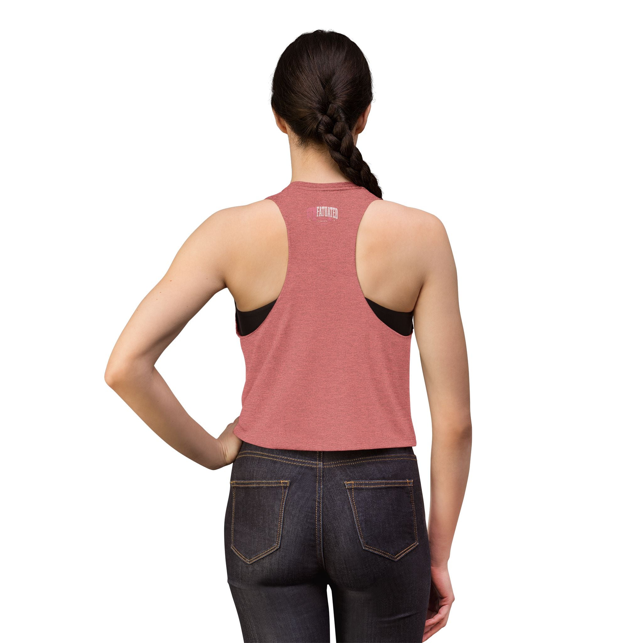 Women's Crop Top — "Someone's Gym Crush" Pink Fitness Muscle Tank