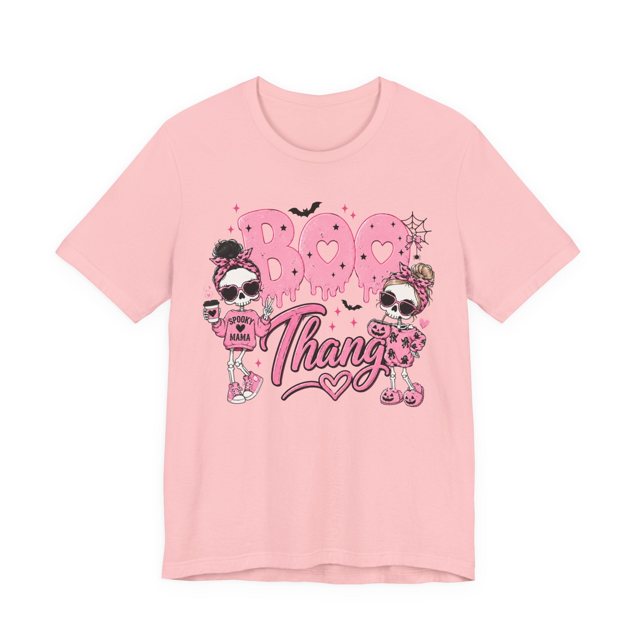 Boo Thang Halloween Tee — Cute Pink Ghost Girls Graphic T-Shirt