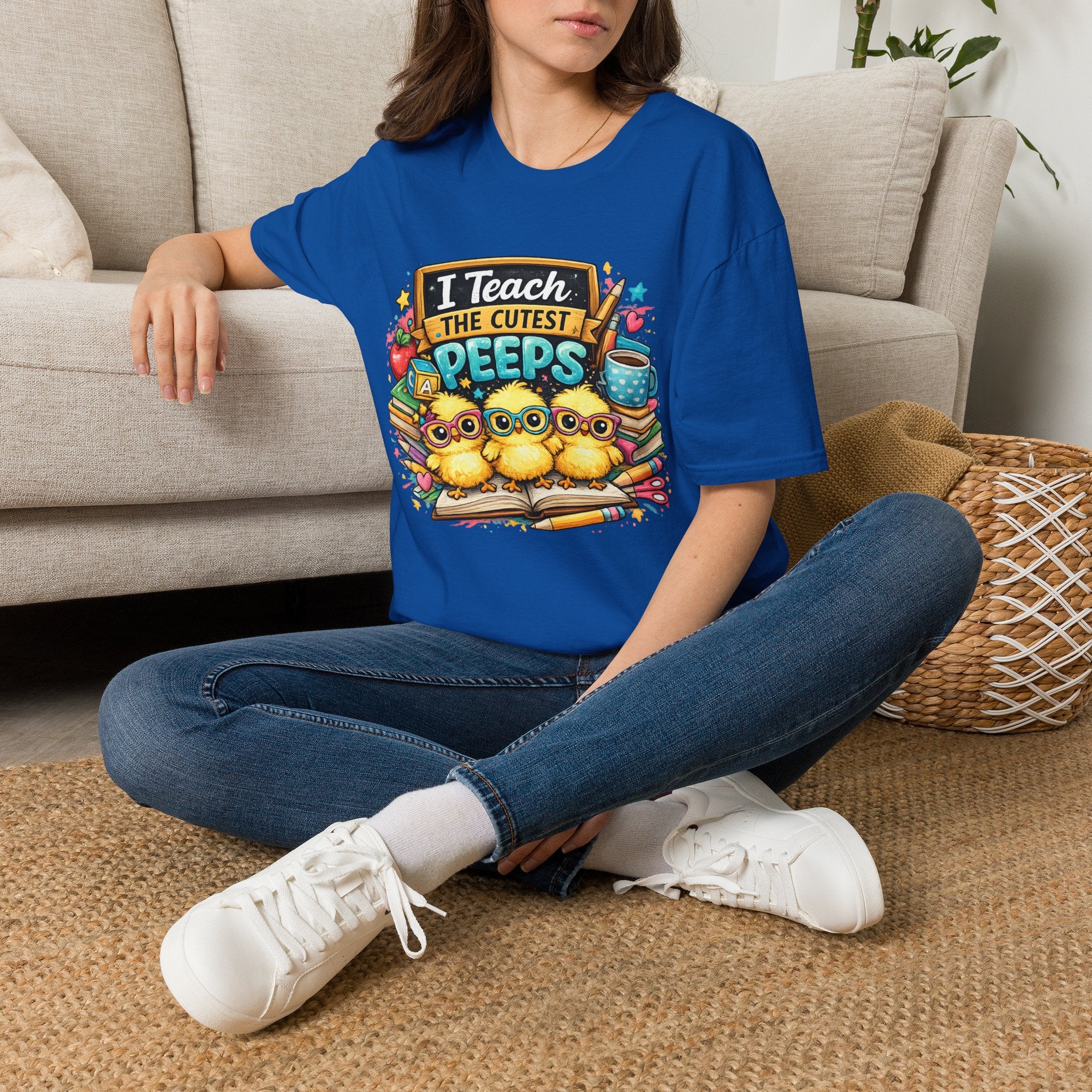 I Teach The Cutest Peeps Teacher T-Shirt — Cute Classroom Gift for Preschool & Elementary Teachers