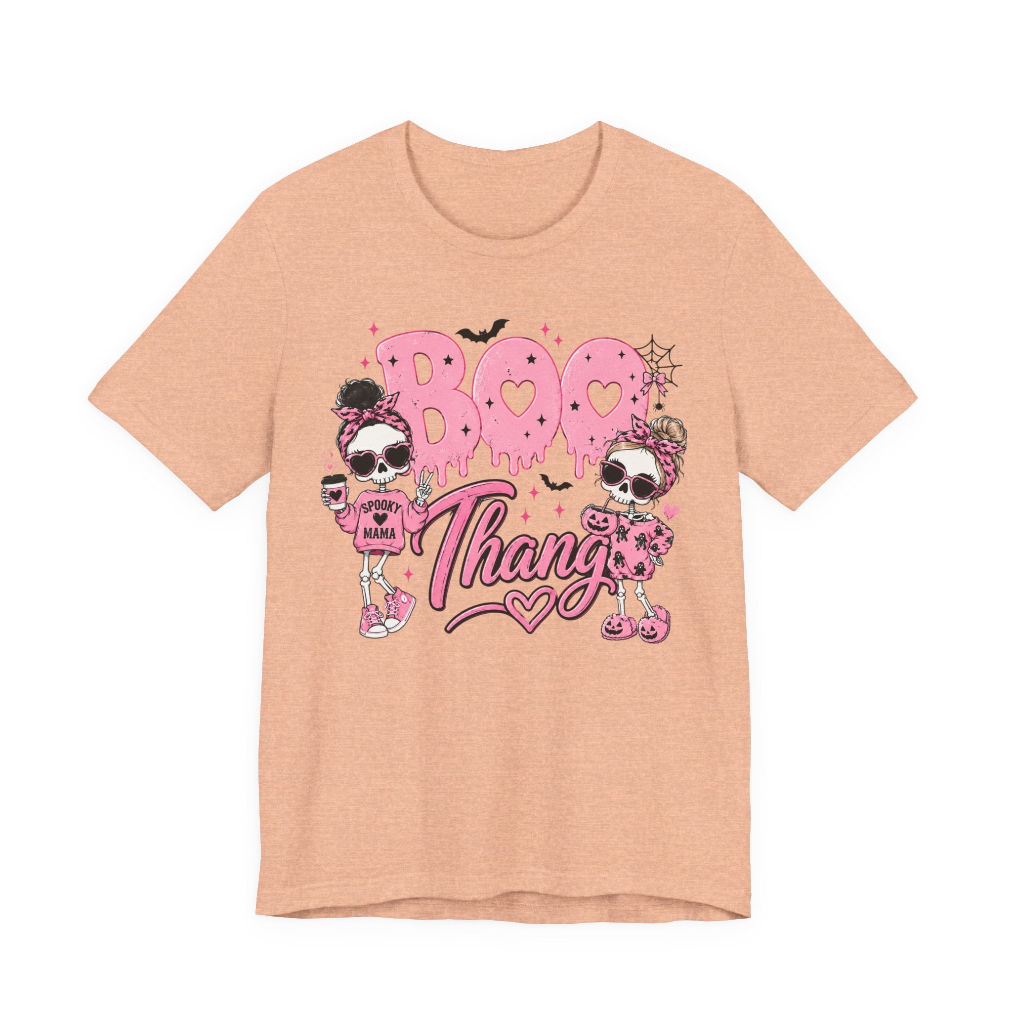Boo Thang Halloween Tee — Cute Pink Ghost Girls Graphic T-Shirt