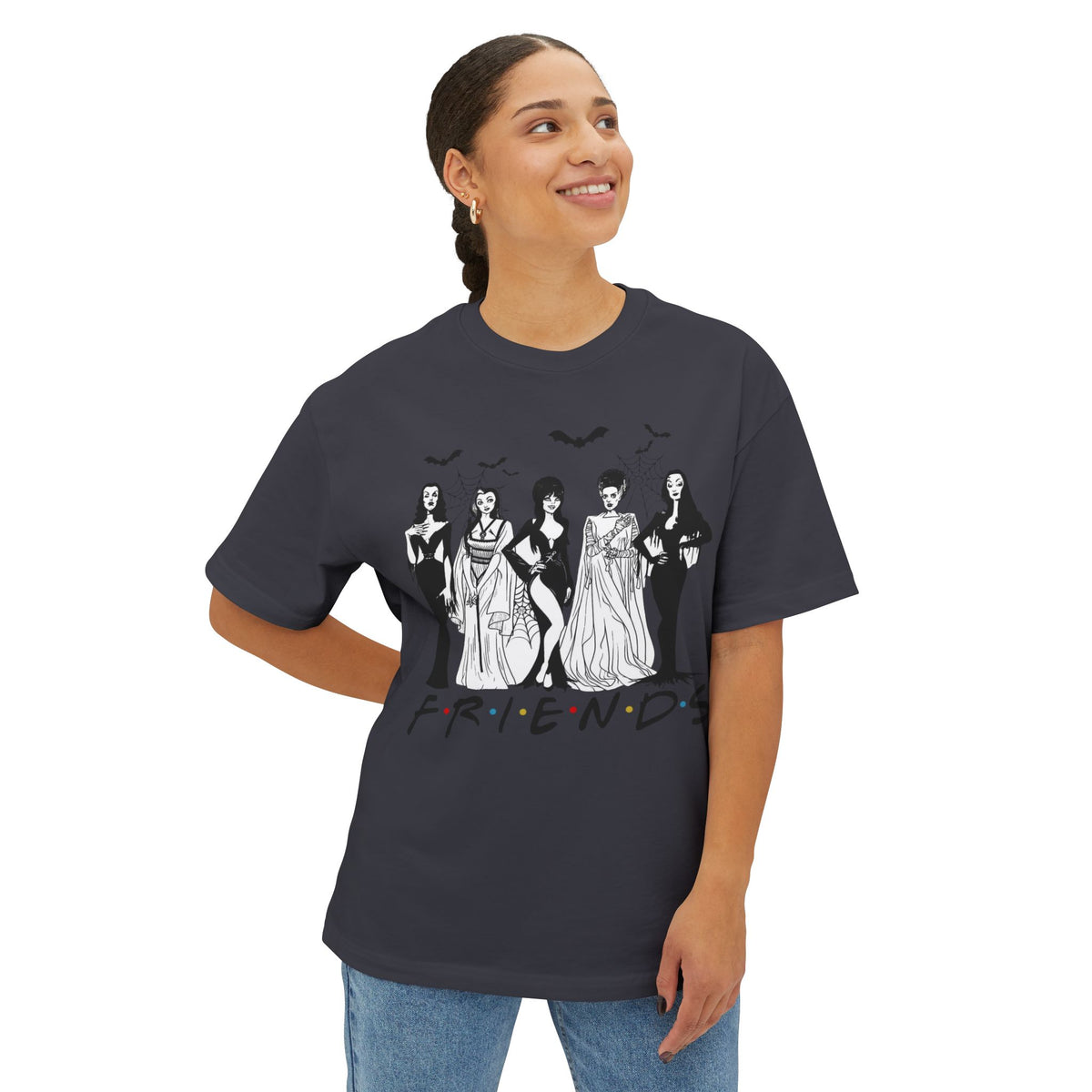 Witchy Friends Graphic Tee — Vintage Halloween Girl Squad T-Shirt