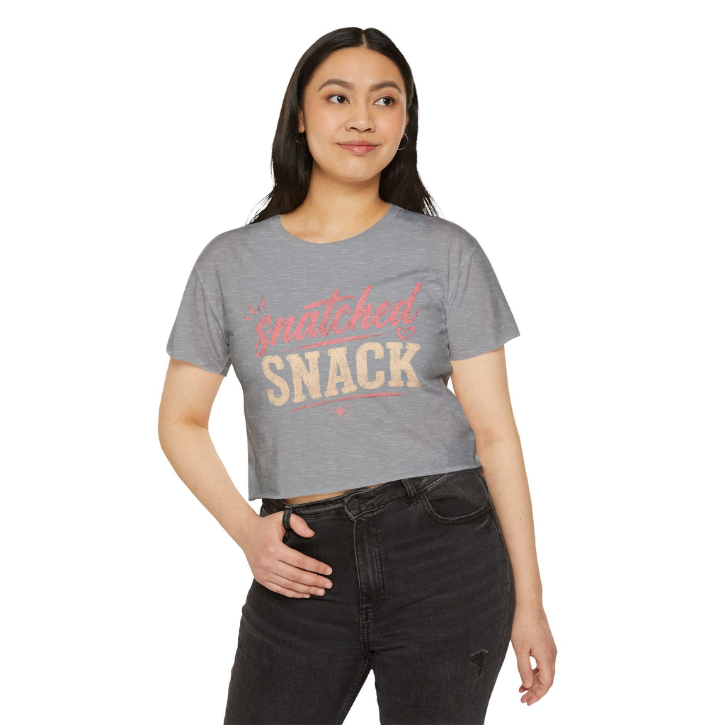 Snatched Snack Crop Top — Women's Festival Graphic Tee