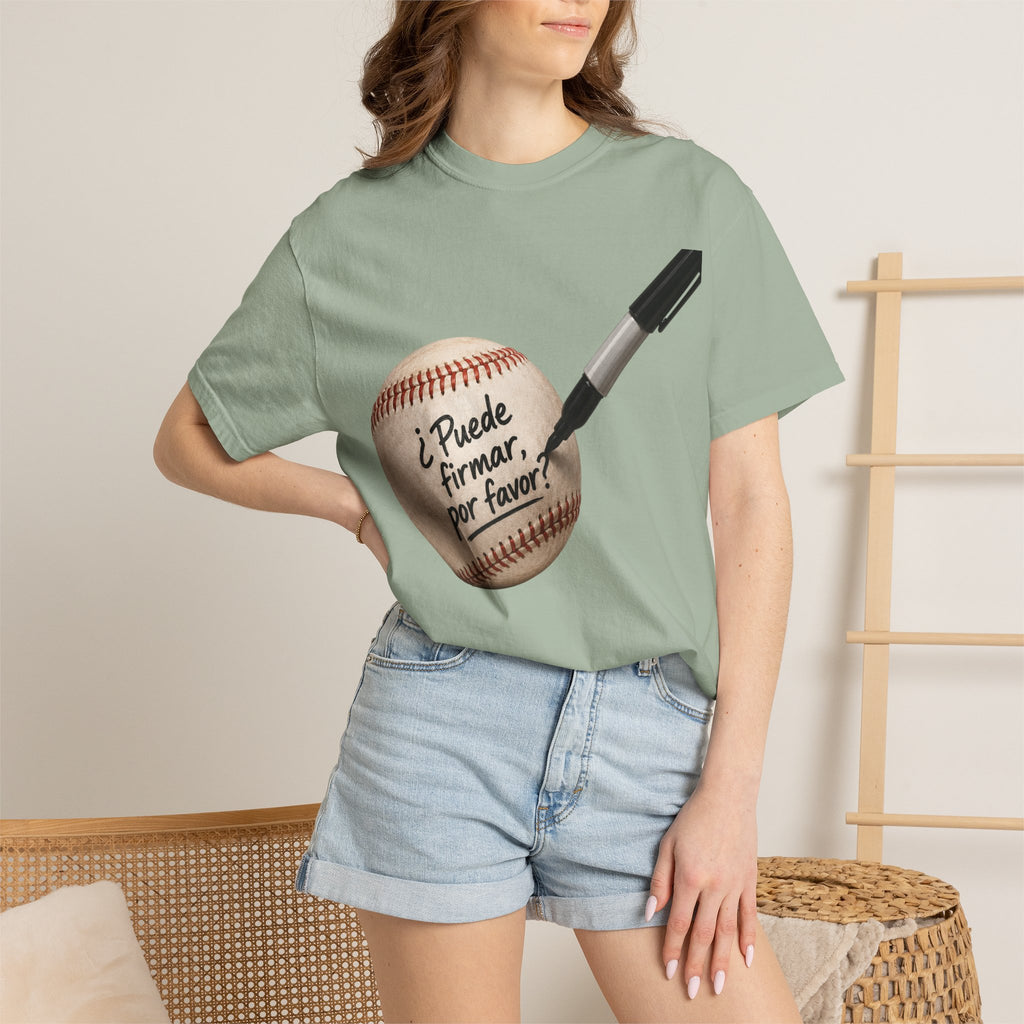 Baseball Autograph T-Shirt — "¿Puede Firmar, por favor?"