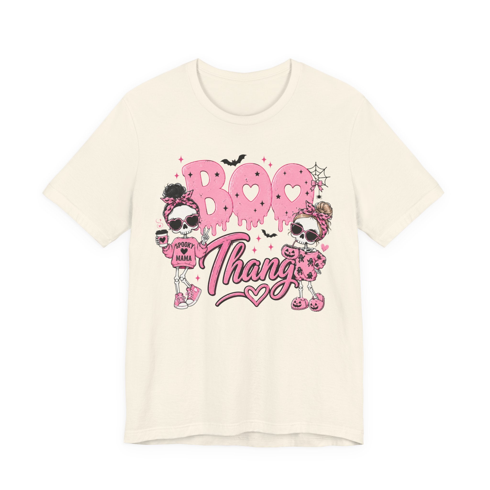 Boo Thang Halloween Tee — Cute Pink Ghost Girls Graphic T-Shirt