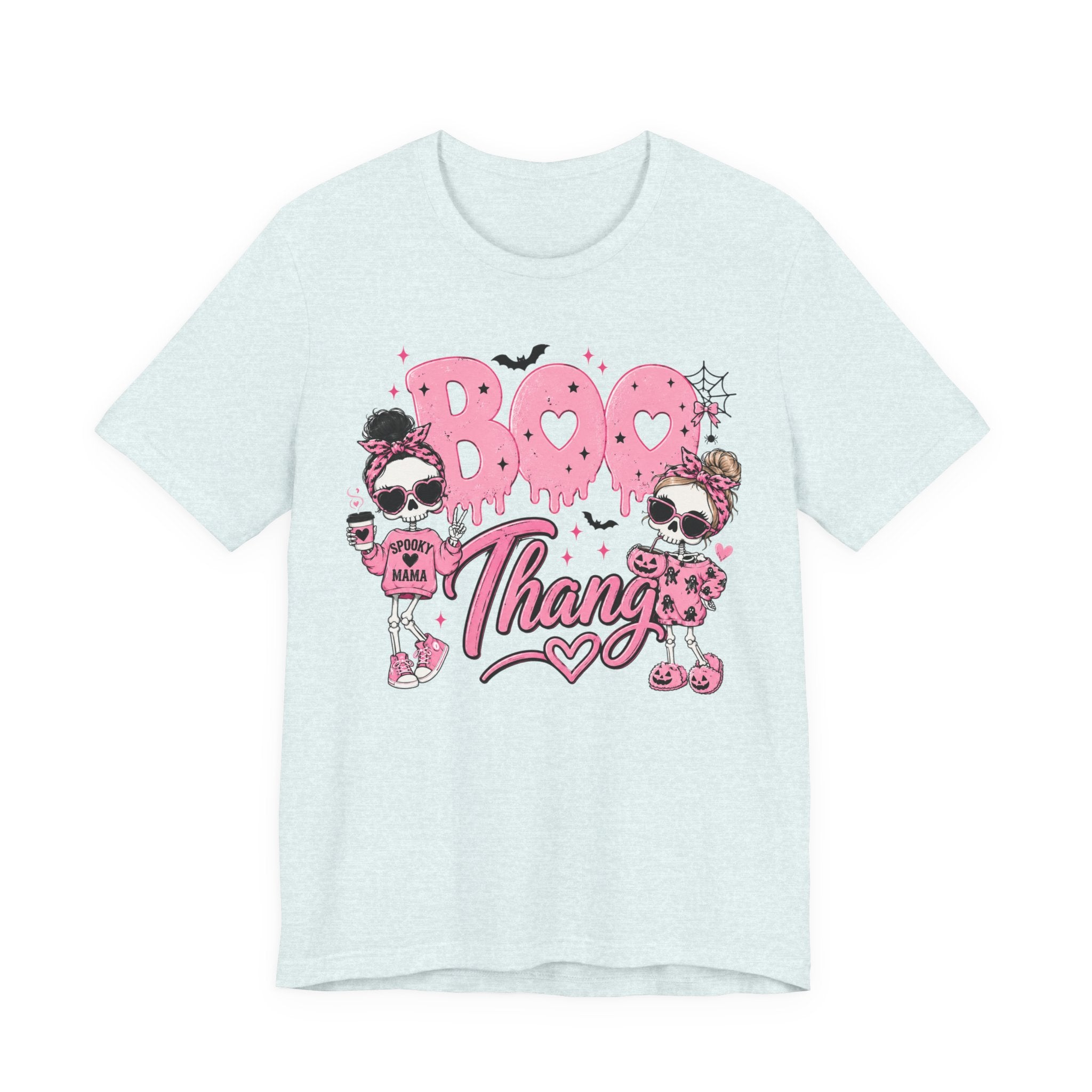 Boo Thang Halloween Tee — Cute Pink Ghost Girls Graphic T-Shirt