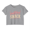 Snatched Snack Crop Top — Women's Festival Graphic Tee