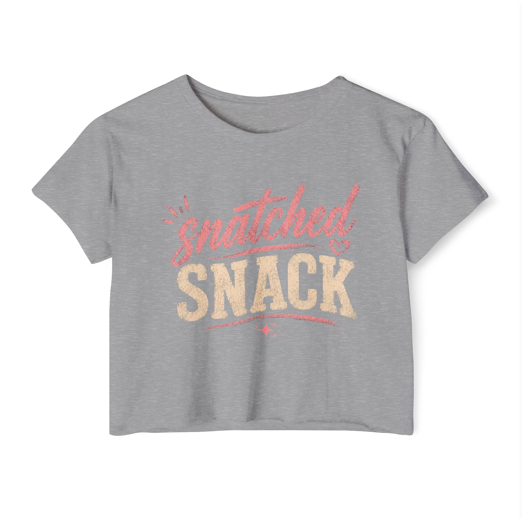 Snatched Snack Crop Top — Women's Festival Graphic Tee