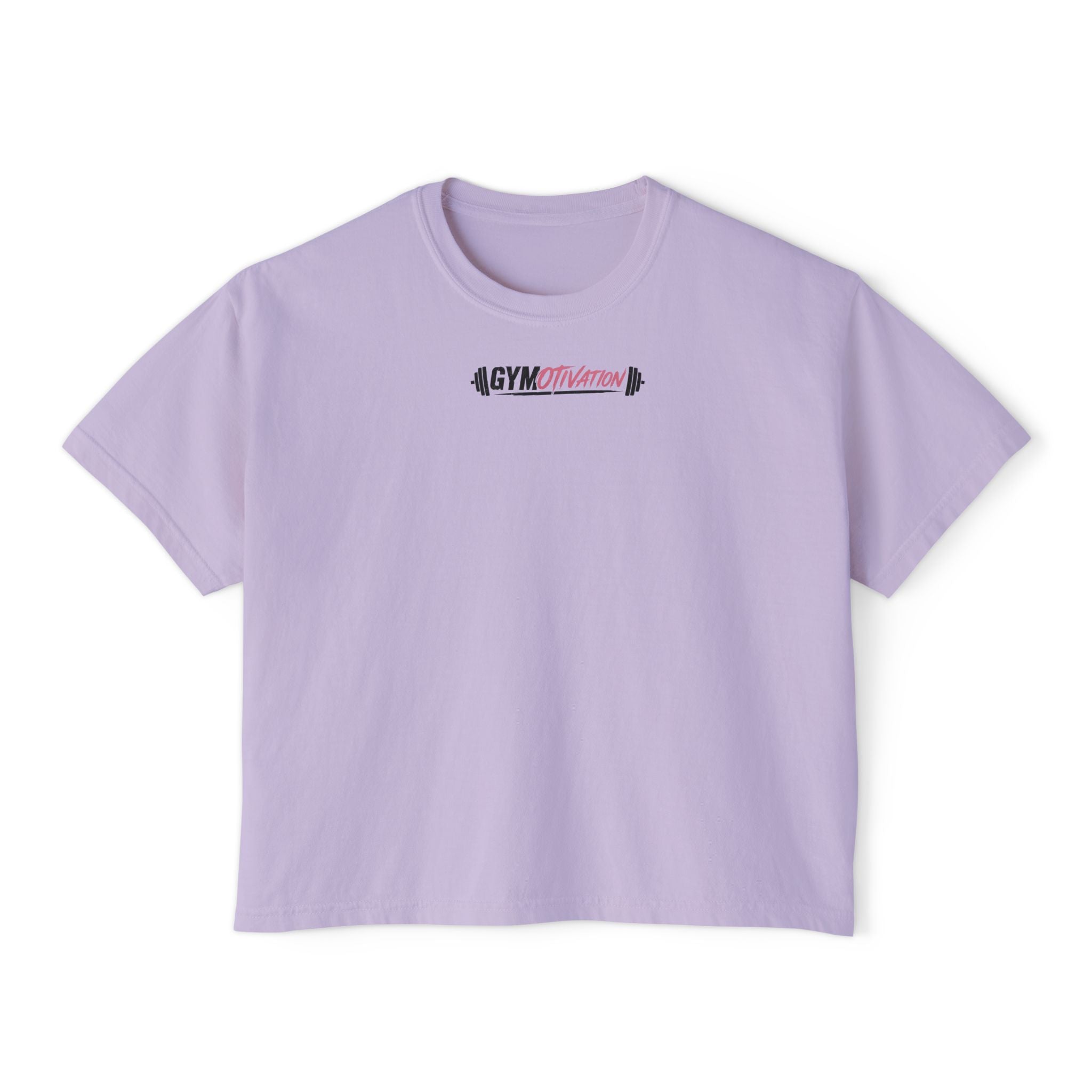 Everyday I'm Musclin' Women's Boxy Tee — Motivational Gym Crop Top (Back: "This is Your Sign — You Got This, Keep Going")