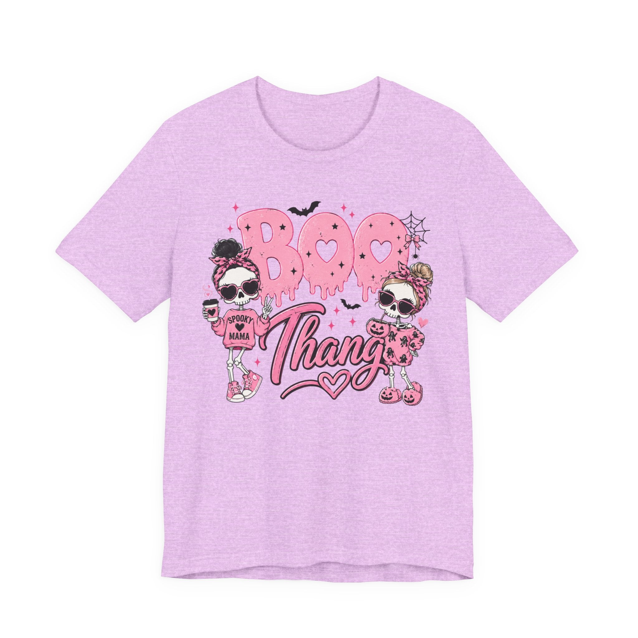 Boo Thang Halloween Tee — Cute Pink Ghost Girls Graphic T-Shirt