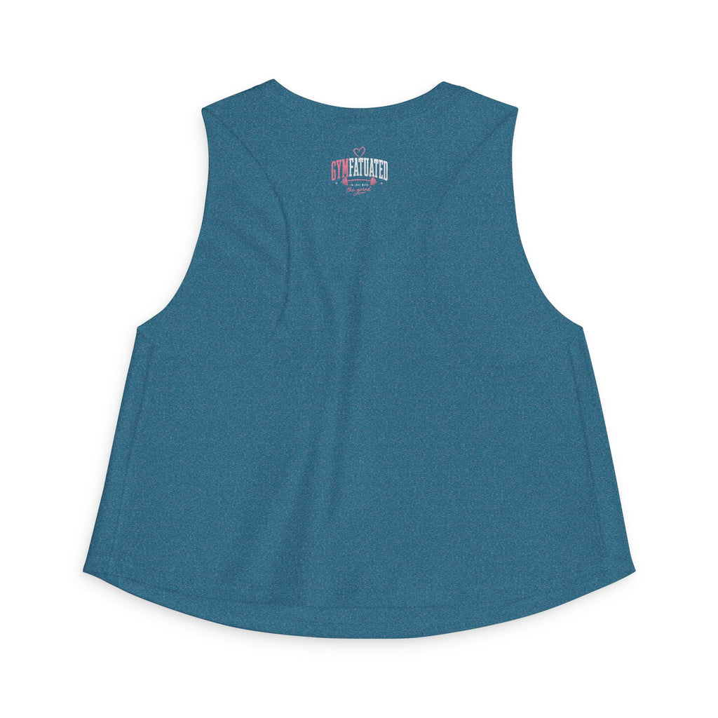 Women's Crop Top — "Someone's Gym Crush" Pink Fitness Muscle Tank