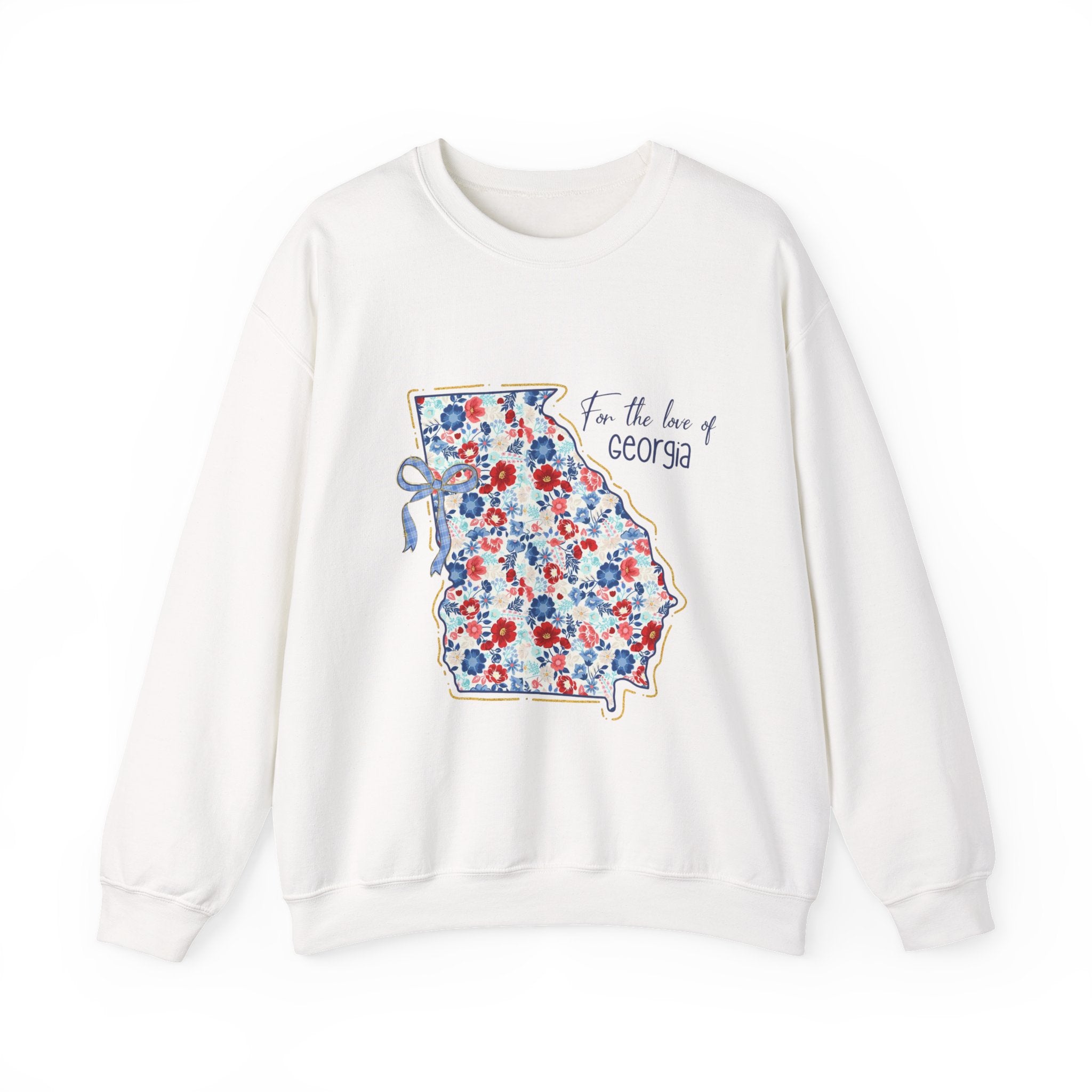 Georgia Floral Crewneck Sweatshirt — "For the Love of Georgia"